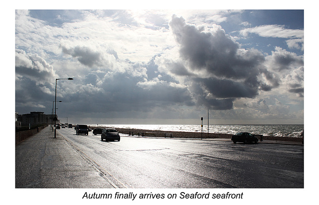 Autumn arrives at Seaford seafront - 7.10.2014