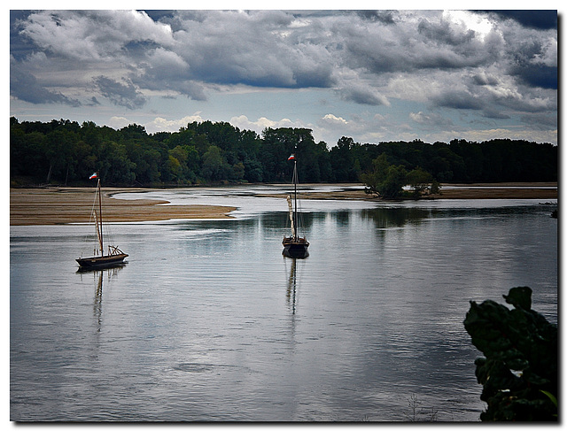 Boote auf der Loire