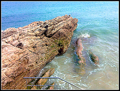 Rocas en el mar.