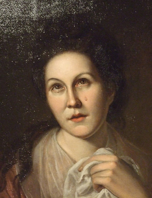 Detail of Rachel Weeping by Charles Willson Peale in the Philadelphia Museum of Art, August 2009