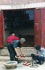 Copper workers, Kashgar
