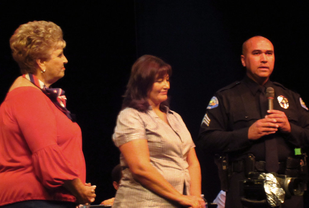 Mayor Parks - Mrs. & Sgt. Link - Chief Williams (0313)