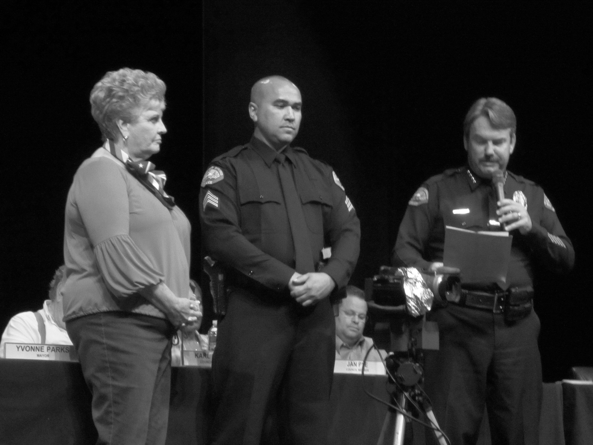 Mayor Parks - Sgt Link - Chief Williams (0300)
