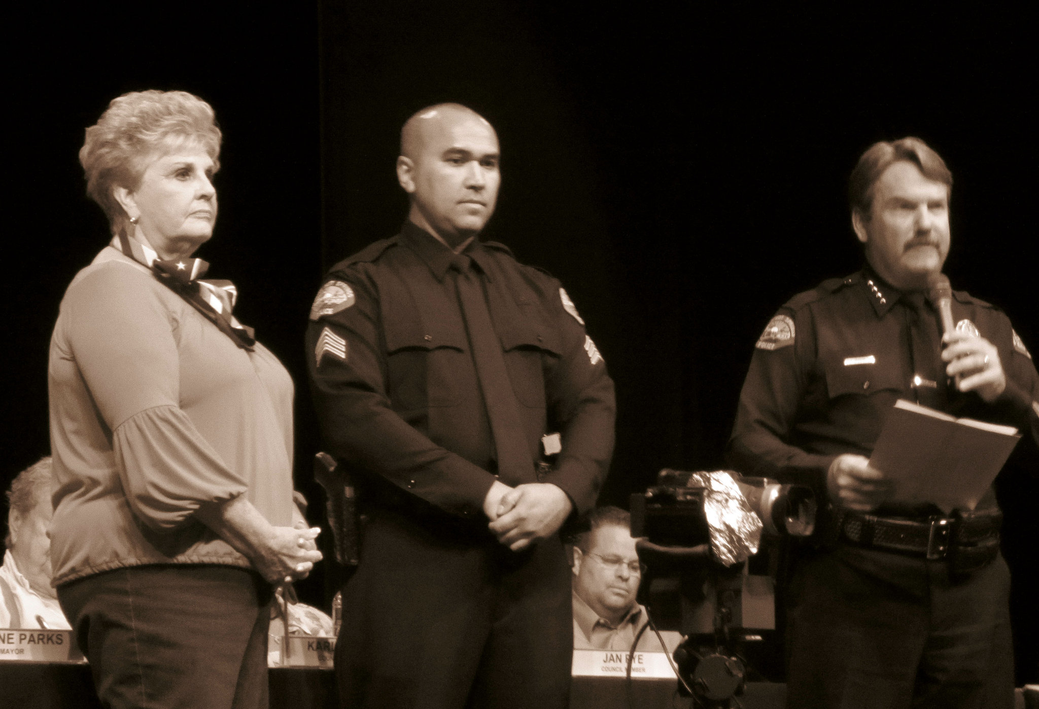 Mayor Parks - Sgt Link - Chief Williams (0303)