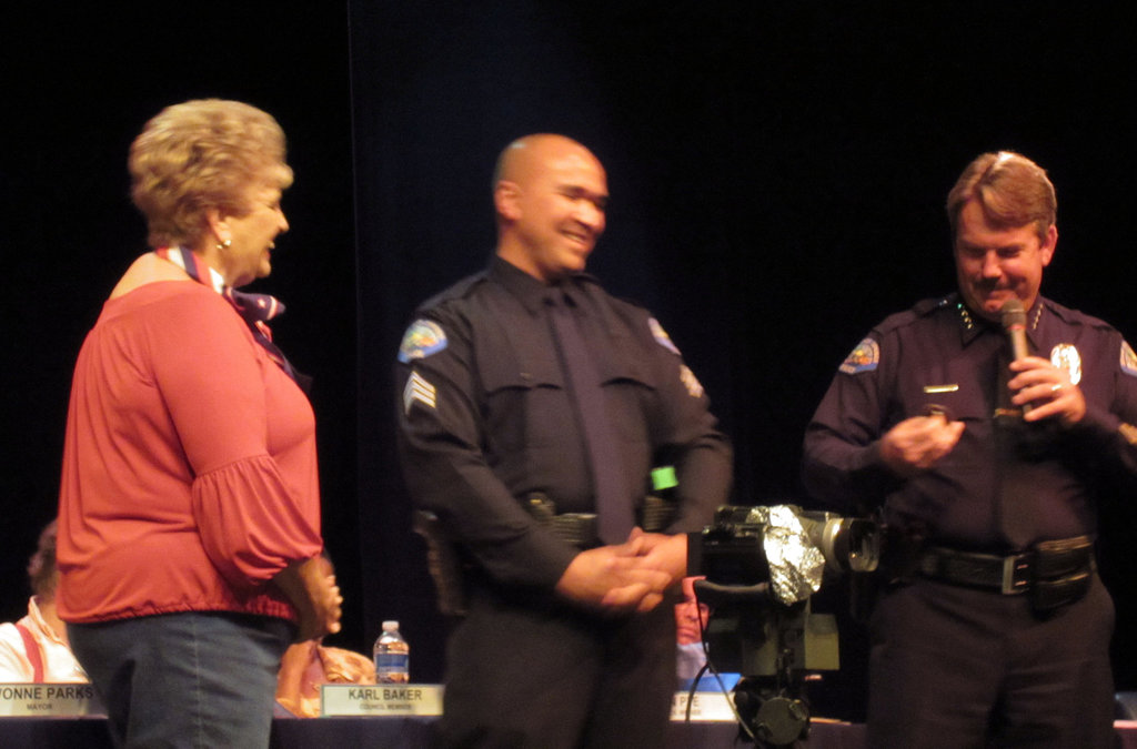 Mayor Parks - Sgt Link - Chief Williams (0304)