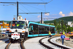 Le Victor Hugo en route pour le centre de maintenance