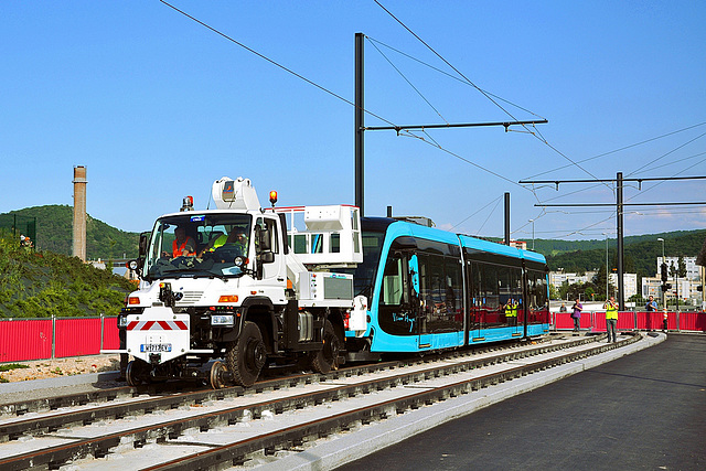 Tram à l'hôpital