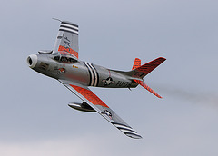 Sabre with tiger stripes