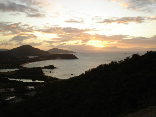 Sunset on Margarita island / Coucher de soleil sur l'île de Margarita.