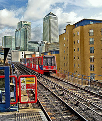 Passing Canary Wharf