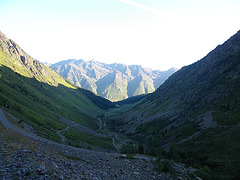 En montant vers le refuge de la Glère