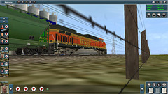 BNSF Dash 9 Passing Milk Tanks on Mainline Map WIP