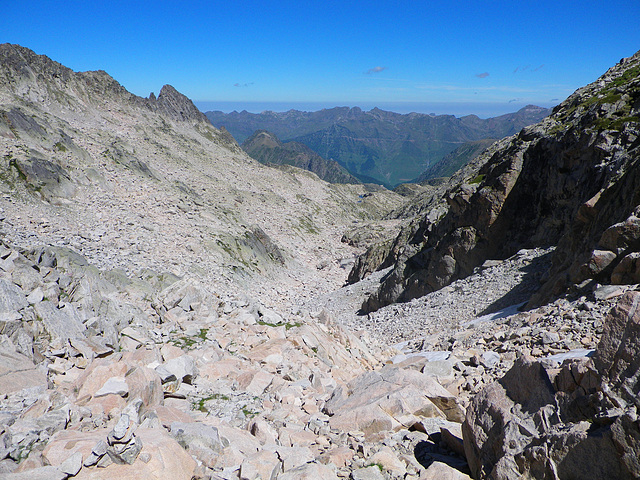 La coume Estrète vue d'en haut...