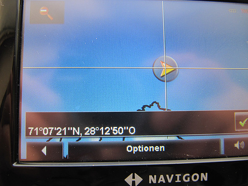 Nördlichste Position der Reise