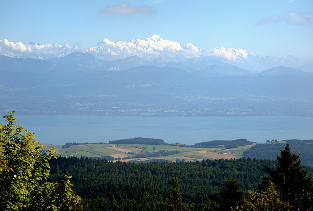 Mont-Blanc et le lac Léman