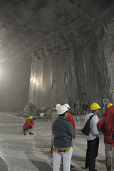 Carrara - Marmor-Abbau untertage