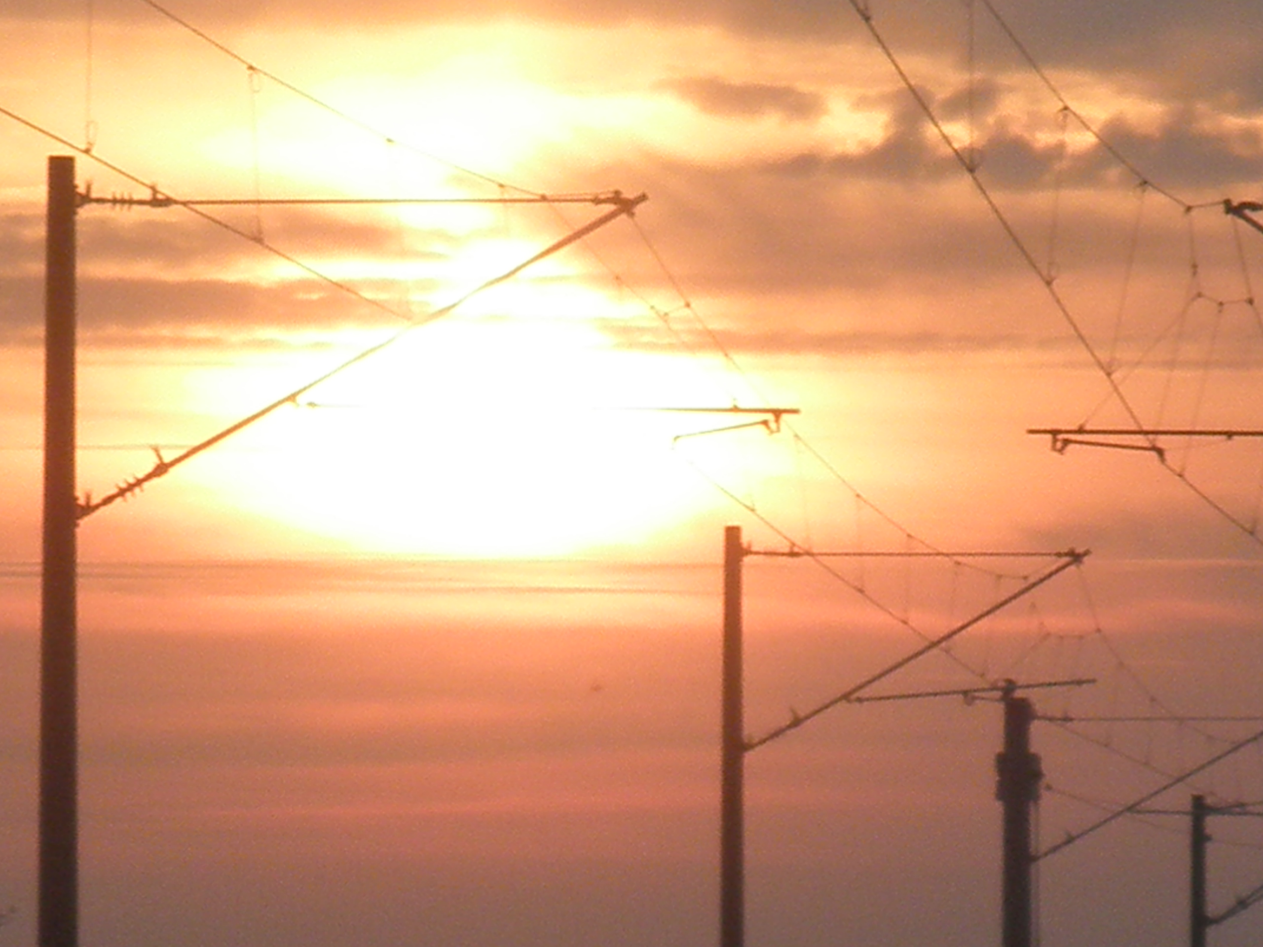 Morgenimpression an der Bahn