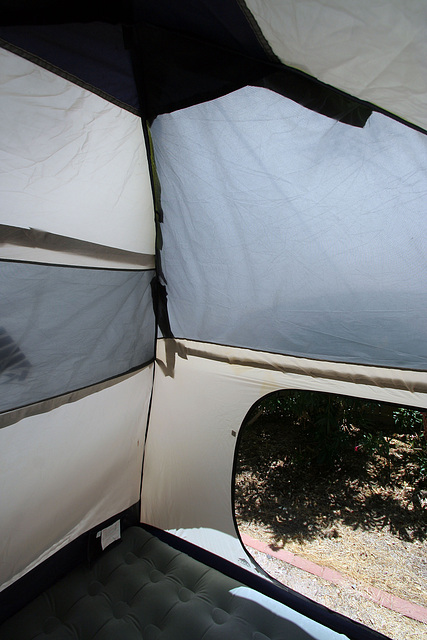 Tent interior - I'm standing fully upright (0306)