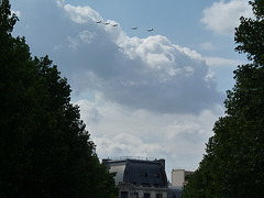 14 de Julio- Durante el desfile militar en Paris