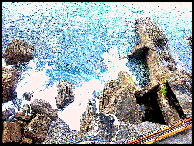 Rocas en el mar.