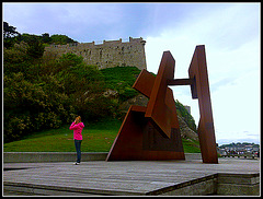San Sebastián: escultura urbana.