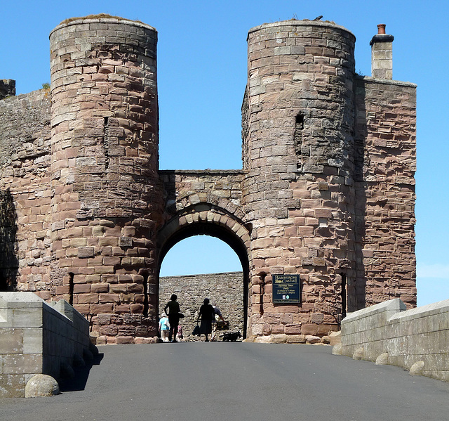 Entrance to Bamburgh Castle