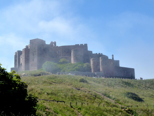 Bamburgh Castle in the Mist