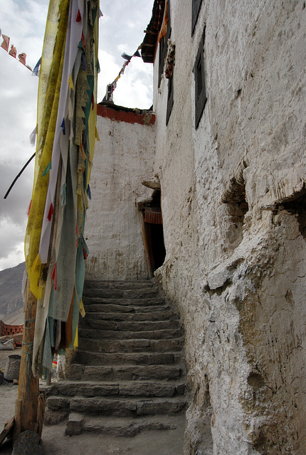 Stone on stone.Buddhist  Monastery, Spiti