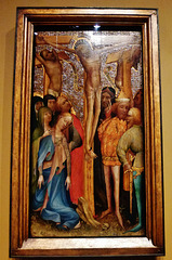 late c14 crucifixion panel