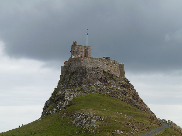 Looking Up To Lindisfarne Castle