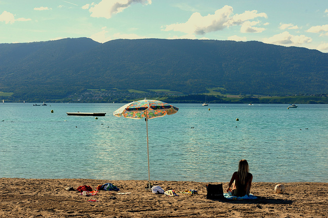 A la plage...