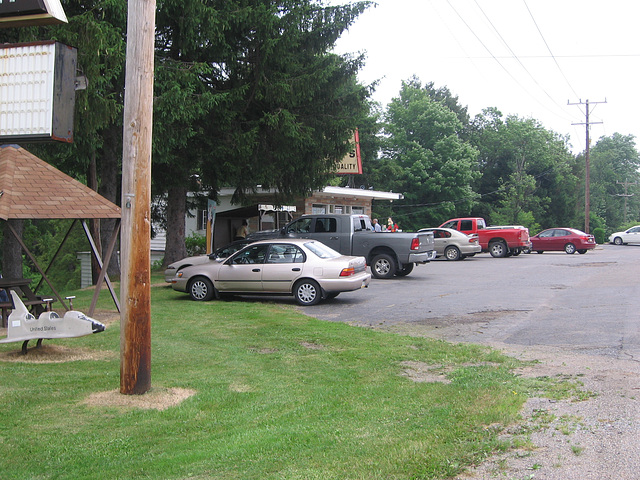 Whissel's Stop Drive-In Restaurant Parking Area, Route 120, St. Marys, Pa., July 3, 2011