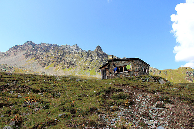 Schutzhütte für Almbauern im Vergaldatal