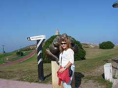 Marian en la Torre de Hercules-Galicia