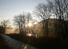 Elbtal im Morgenlicht am 3.12.2011