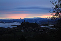 Polignac en Velay à l'aube