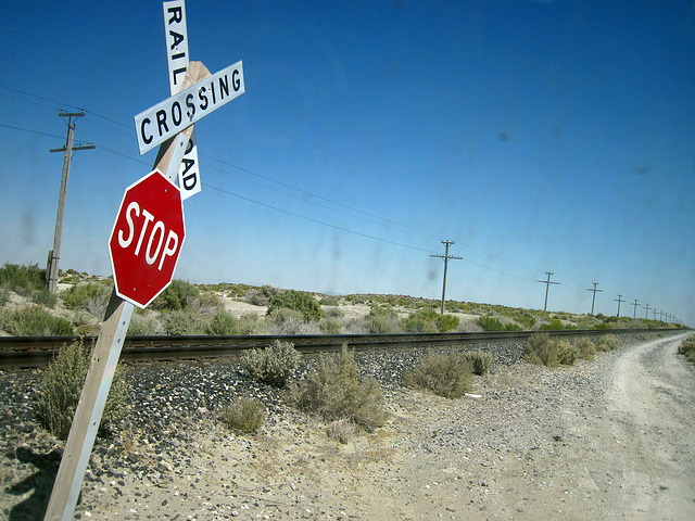 Crossing The Union Pacific Tracks (0165)