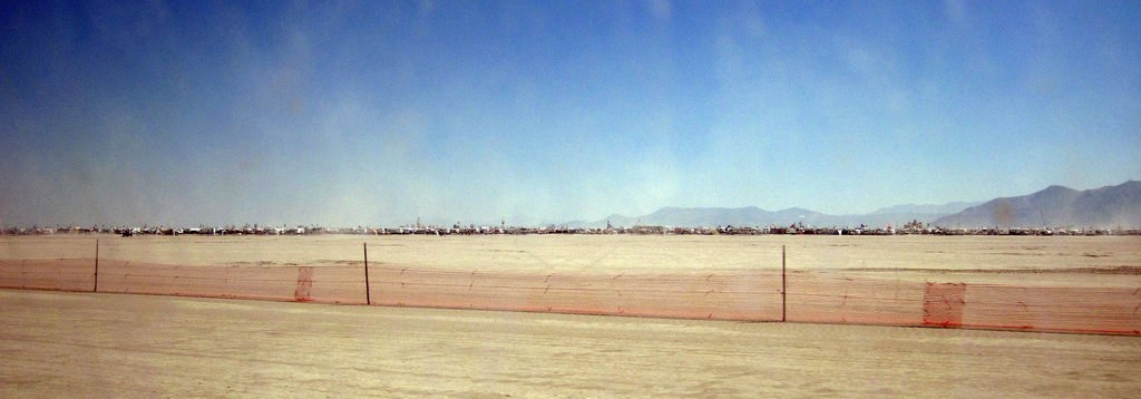 Looking Into Black Rock City From Outside The Perimeter Fence (0162)