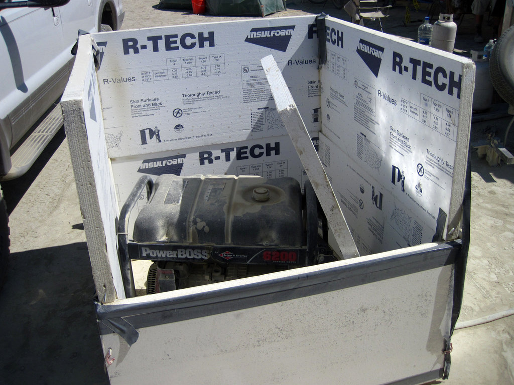 Generator in soundproofing (0160)