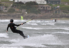 Kitesurfing - Bigbury Bay 110904