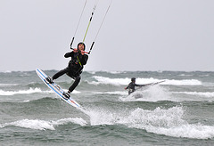 Kitesurfing - Bigbury Bay 110904