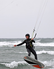 Kitesurfing - Bigbury Bay 110904