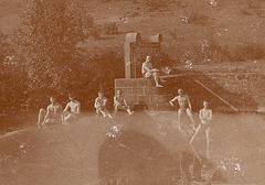 young swimmers at a wehr   1912