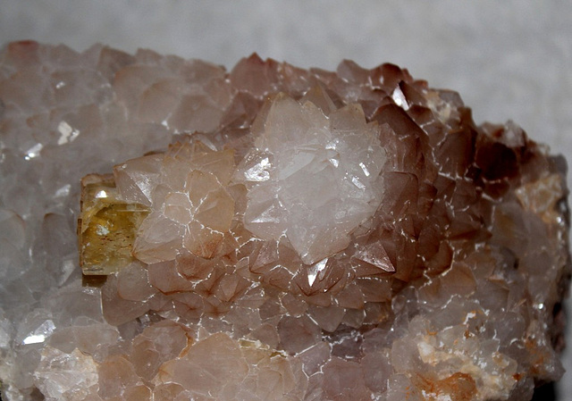 Quartz et fluorite jaune