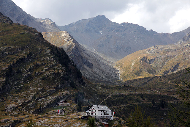 Blick hinüber zur Zufallhütte