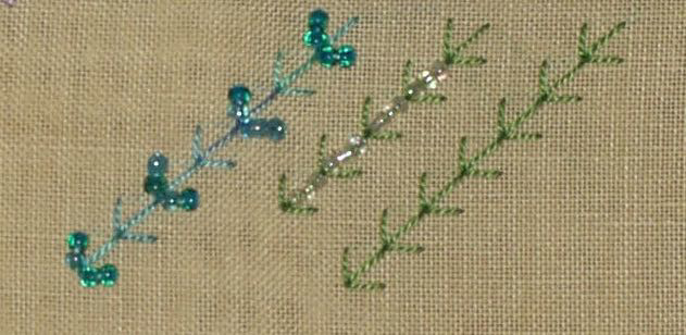 ##134- 135 - Fern Stitch and Beaded Fern Stitch