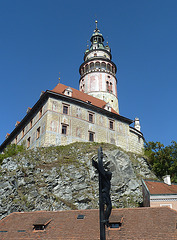 "Hrádek" ("Burgeto")-la plej malnova parto de la kastelo Český Krumlov