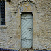 black bourton church , oxon.,c12 priests' door with maltese cross tympanum