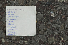 Another found shopping list
