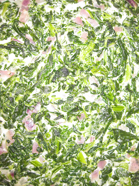 Abstract expressionism or a spinach casserole?